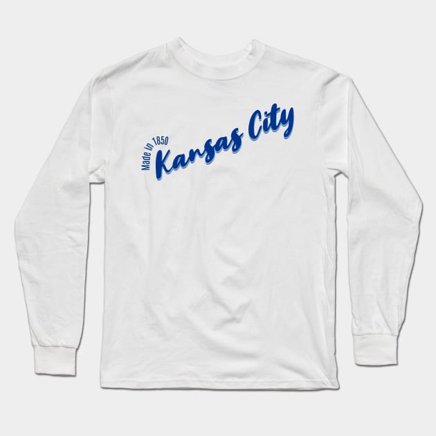 Kansas City in 1850 Long Sleeve T-Shirt by LB35Y5